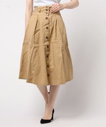WEGO | WEGO/チノ前ボタンタックミディスカート(スカート)