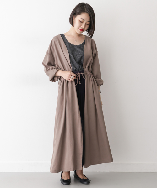 美品！！【アーバンリサーチ】Ｖネックガウンコート ITEMS URBANRESEARCH（アイテムズ アーバンリサーチ）の「V