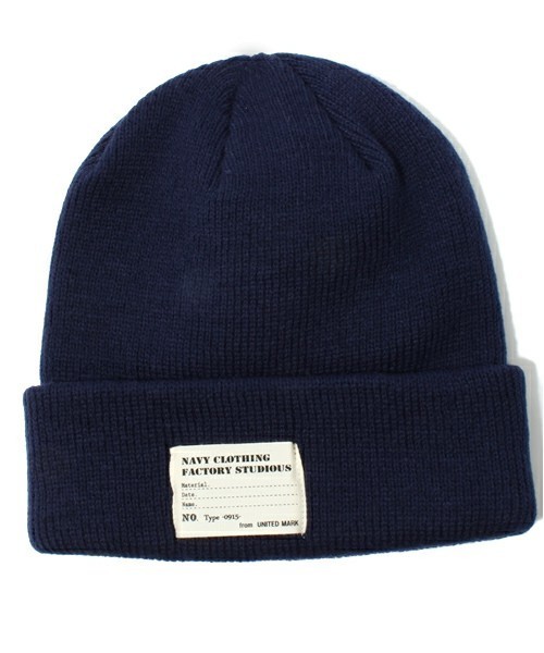 WEGO(ウィゴー)の「WEGO/カラーリブワッチキャップ(ニットキャップ/ビーニー・メンズ・ブラック/グレー/カーキ/ネイビー/ロイヤルブルー/レッド/ライトグレー/マスタード/ワイン/イエロー・FREE)」の17枚目の写真