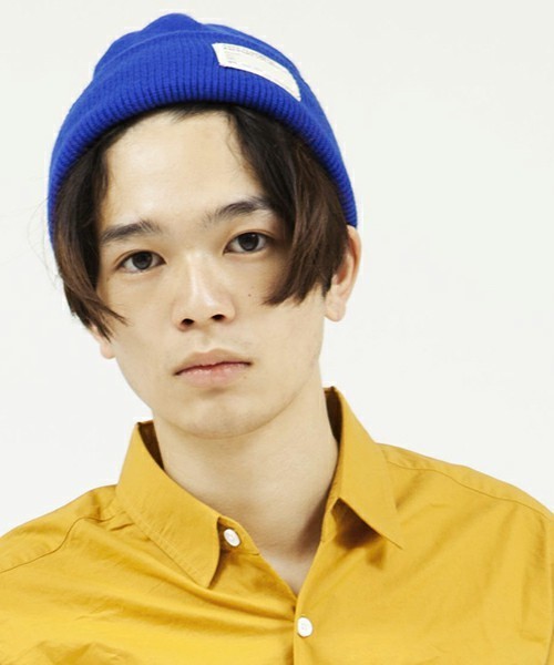 WEGO(ウィゴー)の「WEGO/カラーリブワッチキャップ(ニットキャップ/ビーニー・メンズ・ブラック/グレー/カーキ/ネイビー/ロイヤルブルー/レッド/ライトグレー/マスタード/ワイン/イエロー・FREE)」の16枚目の写真