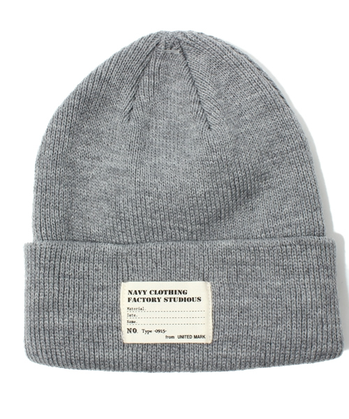 WEGO(ウィゴー)の「WEGO/カラーリブワッチキャップ(ニットキャップ/ビーニー・メンズ・ブラック/グレー/カーキ/ネイビー/ロイヤルブルー/レッド/ライトグレー/マスタード/ワイン/イエロー・FREE)」の4枚目の写真