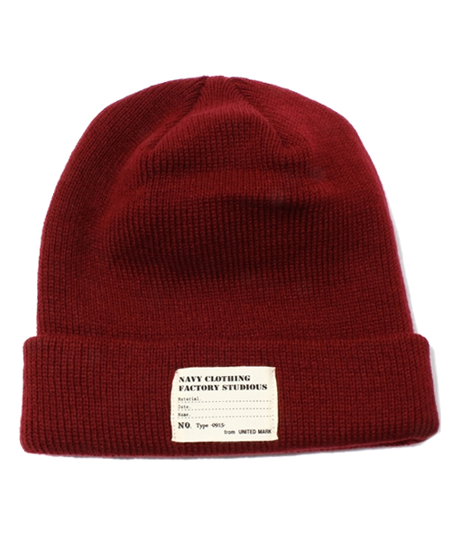 WEGO(ウィゴー)の「WEGO/カラーリブワッチキャップ(ニットキャップ/ビーニー・メンズ・ブラック/グレー/カーキ/ネイビー/ロイヤルブルー/レッド/ライトグレー/マスタード/ワイン/イエロー・FREE)」の10枚目の写真