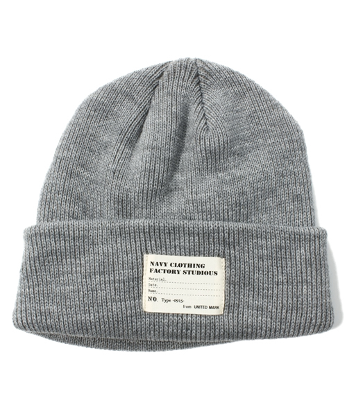 WEGO(ウィゴー)の「WEGO/カラーリブワッチキャップ(ニットキャップ/ビーニー・メンズ・ブラック/グレー/カーキ/ネイビー/ロイヤルブルー/レッド/ライトグレー/マスタード/ワイン/イエロー・FREE)」の3枚目の写真