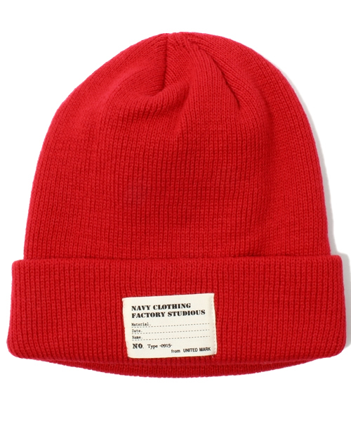 WEGO(ウィゴー)の「WEGO/カラーリブワッチキャップ(ニットキャップ/ビーニー・メンズ・ブラック/グレー/カーキ/ネイビー/ロイヤルブルー/レッド/ライトグレー/マスタード/ワイン/イエロー・FREE)」の20枚目の写真