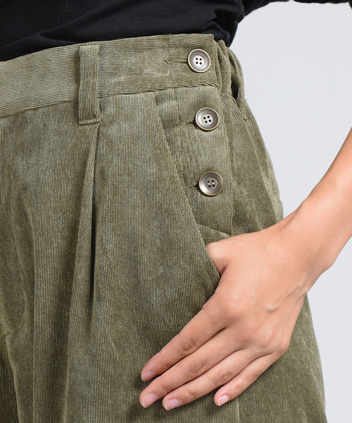 LIPSTAR（リップスター）の「コーデュロイワイドパンツ（その他パンツ・レディース・ブルー/カーキ/ブラウン・M/S）」の6枚目の写真