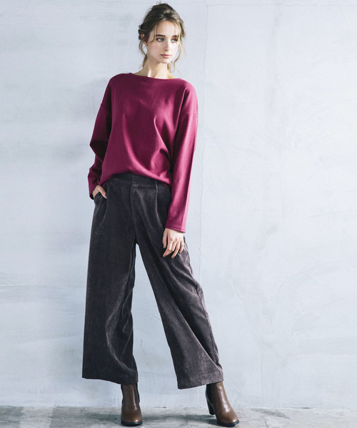 LIPSTAR（リップスター）の「コーデュロイワイドパンツ（その他パンツ・レディース・ブルー/カーキ/ブラウン・M/S）」の11枚目の写真