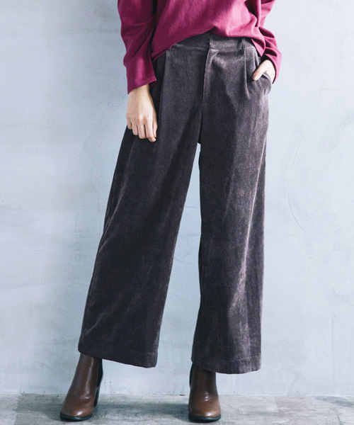 LIPSTAR（リップスター）の「コーデュロイワイドパンツ（その他パンツ・レディース・ブルー/カーキ/ブラウン・M/S）」の20枚目の写真