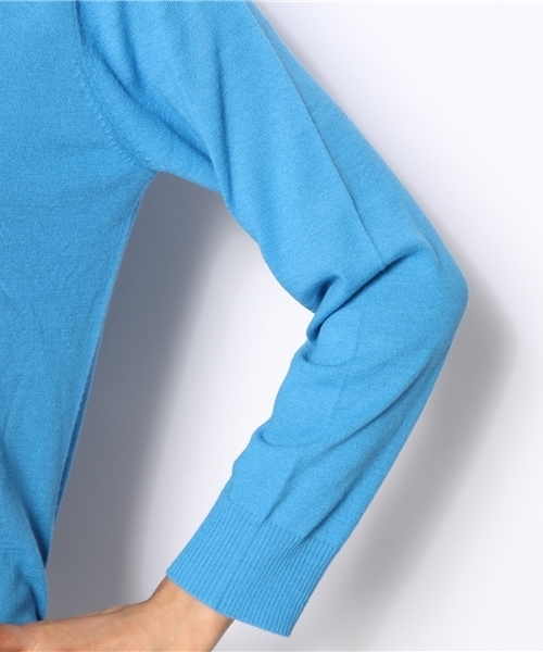 green label relaxing（グリーンレーベルリラクシング）の「SelfWash UV LBTY カーディガン（カーディガン/ボレロ・レディース・ダークグレー/ピンク/ケリー/コバルトブルー/ワインレッド/ロイヤルブルー/イエロー・38/40）」の13枚目の写真