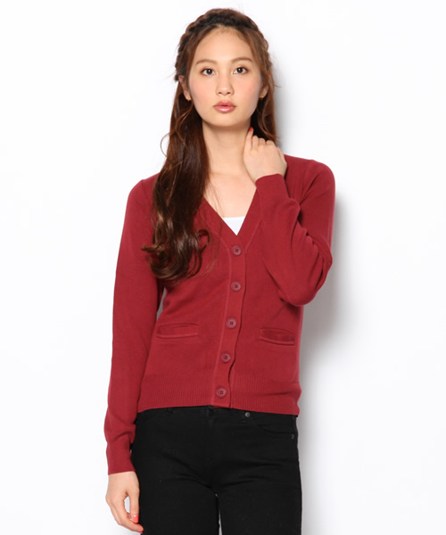 Another Edition（アナザーエディション）の「AE C V/N CGN（カーディガン/ボレロ・レディース・グレー/ワインレッド/ケリー/コバルトブルー・フリー）」の4枚目の写真