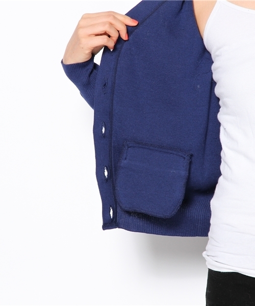 Another Edition（アナザーエディション）の「AE C V/N CGN（カーディガン/ボレロ・レディース・グレー/ワインレッド/ケリー/コバルトブルー・フリー）」の12枚目の写真