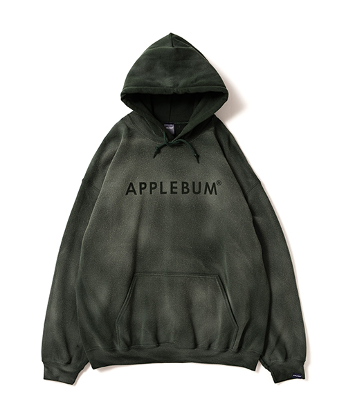 APPLEBUM(アップルバム)の「Bleach Sweat Parka(パーカー・メンズ・ブラック/マルーン/グリーン・S/M/L/XL)」の1枚目の写真