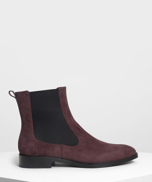 CHARLES & KEITH(チャールズ & キース)の「クラシック チェルシーブーツ / Classic Chelsea Boots(ブーツ・レディース・ブラック/パープル/ライトブラウン・23cm/23.5cm/24.5cm/25cm/25.5cm)」の3枚目の写真