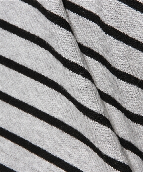 Another Edition（アナザーエディション）の「AE BOR HI/NECK SHORT（Tシャツ/カットソー・レディース・ホワイト/グレー/ネイビー/ブラック・フリー）」の10枚目の写真