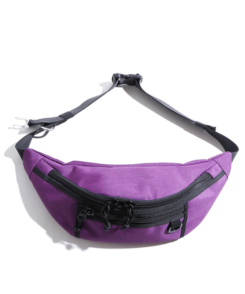 WEGO(ウィゴー)の「WEGO/ベーシックウエストバッグ(ボディバッグ/ウエストポーチ・メンズ・ブラック/グレー/パープル・FREE)」の4枚目の写真