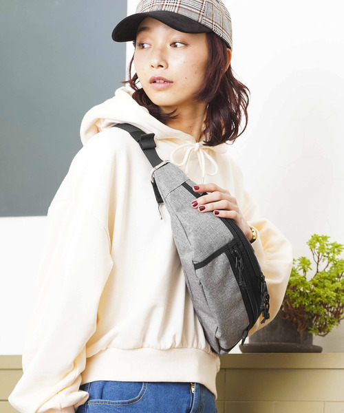 WEGO(ウィゴー)の「WEGO/ベーシックウエストバッグ(ボディバッグ/ウエストポーチ・メンズ・ブラック/グレー/パープル・FREE)」の14枚目の写真