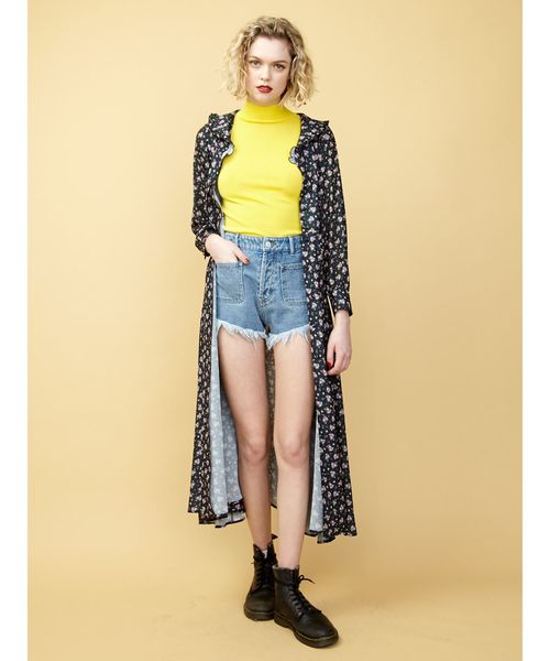 jouetie（ジュエティ）の「BIGカラーマキシワンピース（ワンピース・レディース・ブラック/パープル/ブルー/グリーン・MEDIUM）」の13枚目の写真