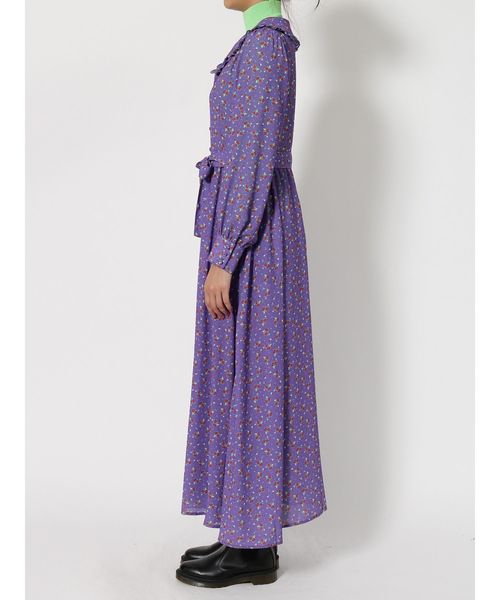 jouetie（ジュエティ）の「BIGカラーマキシワンピース（ワンピース・レディース・ブラック/パープル/ブルー/グリーン・MEDIUM）」の17枚目の写真