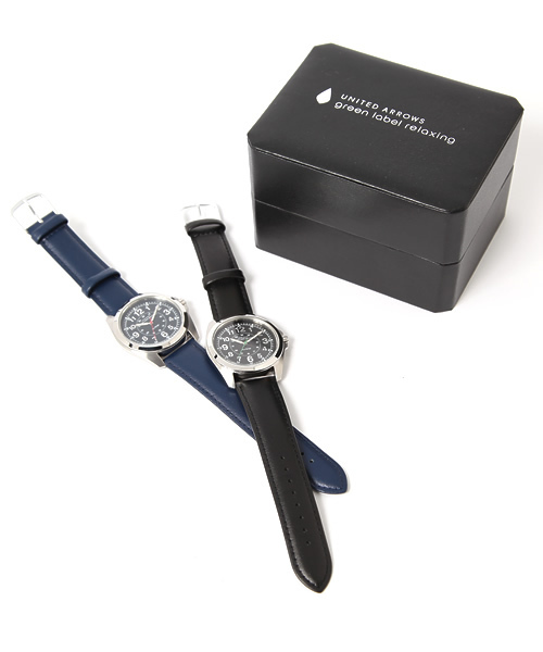 green label relaxing(グリーンレーベルリラクシング)の「GLR MILITARY WATCH腕時計(アナログ腕時計・メンズ・ブラック/ネイビー・フリー)」の6枚目の写真