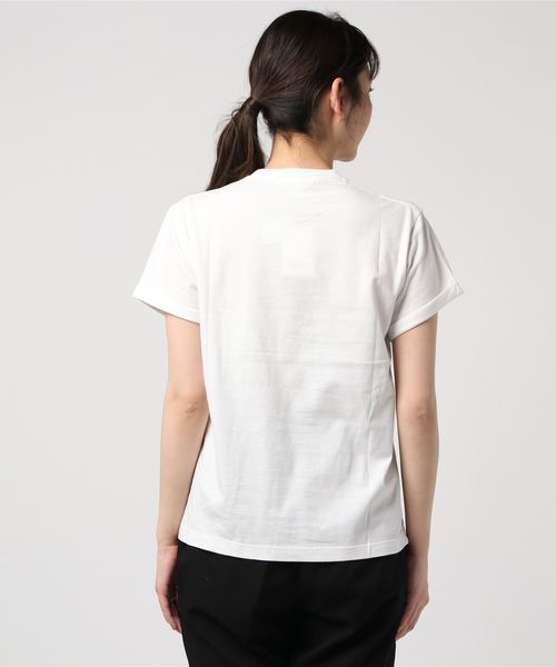 GYMPHLEX（ジムフレックス）の「GYMPHLEX / ジムフレックス　刺繍TEE (ウィメンズ　＃J-1155CH（Tシャツ/カットソー・レディース・ホワイト/ホワイト系その他2/ブラック/ネイビー/ベージュ/ホワイト系その他3・14）」の8枚目の写真