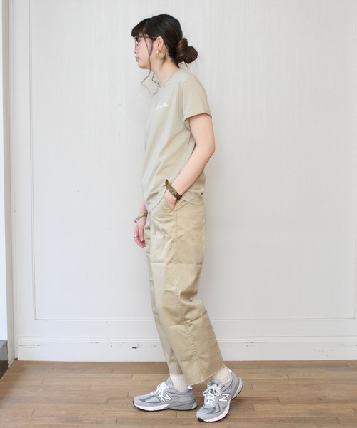 GYMPHLEX（ジムフレックス）の「GYMPHLEX / ジムフレックス　刺繍TEE (ウィメンズ　＃J-1155CH（Tシャツ/カットソー・レディース・ホワイト/ホワイト系その他2/ブラック/ネイビー/ベージュ/ホワイト系その他3・14）」の21枚目の写真