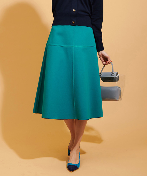 The Virgnia（ザ ヴァージニア）の「ボンディリバーシブルスカート（スカート・レディース・ピンク/グリーン/サックスブルー・36/38）」の2枚目の写真