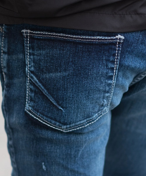 GOSTAR DE FUGA(ゴスタール ジフーガ)の「リメイク加工クラッシュスキニ―デニムパンツ(デニムパンツ・メンズ・インディゴブルー/ライトブルー・S/M/L/XL)」の10枚目の写真