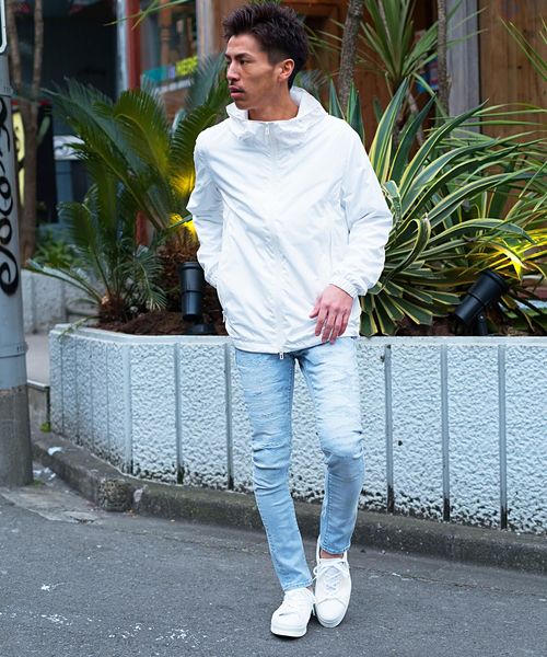 GOSTAR DE FUGA(ゴスタール ジフーガ)の「リメイク加工クラッシュスキニ―デニムパンツ(デニムパンツ・メンズ・インディゴブルー/ライトブルー・S/M/L/XL)」の14枚目の写真