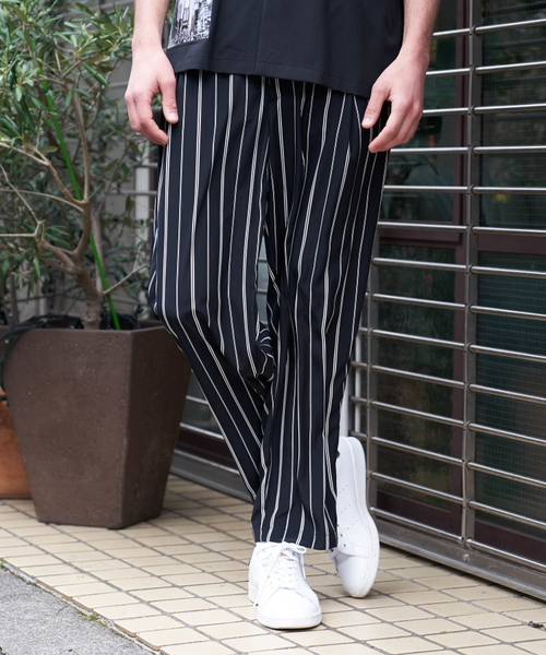 Luv maison（ラブメゾン）の「ストライプイージーパンツ（その他パンツ・メンズ・ブラック・M/L）」の9枚目の写真