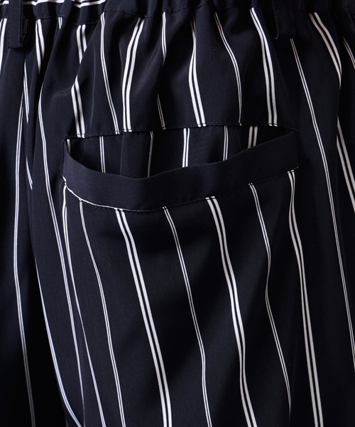 Luv maison（ラブメゾン）の「ストライプイージーパンツ（その他パンツ・メンズ・ブラック・M/L）」の4枚目の写真