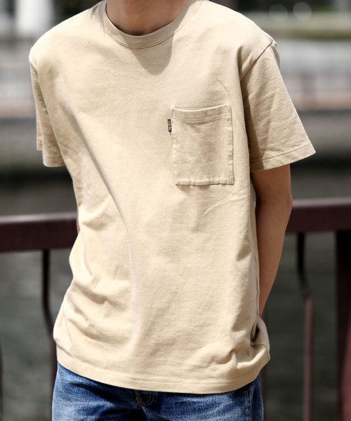 DISCUS(ディスカス)の「【DISCUS ATHLETIC×Denime】ディスカスコラボ 10oz ヘビーオンスポケットTシャツ(Tシャツ/カットソー・メンズ・ホワイト/オリーブ/ベージュ/ブラック・LARGE/X-LARGE/MEDIUM)」の8枚目の写真