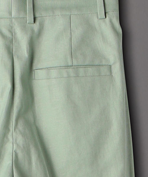6(ロク)の「<6(ROKU)>TUCK PANTS/パンツ(その他パンツ・レディース・ライム/レッド・34/36/38)」の6枚目の写真