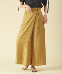 qualite | シアーストライプワイドパンツ(その他パンツ)
