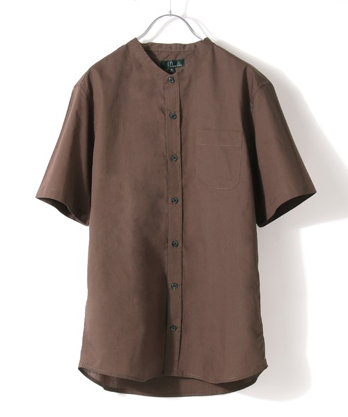 ZIP FIVE(ジップファイブ)の「【ZIP FIVE】ブロードバンドカラー半袖シャツ(シャツ/ブラウス・メンズ・ブラック/ベージュ/ホワイト×ネイビー/ブルー系その他/グレー系その他/ダークネイビー/ブルー系その他4/オリーブ/ベージュ系その他/ブラック×レッド/ホワイト系その他/ブルー系その他2/オフホワイト/ベージュ系その他2/ブルー系その他5/ブルー系その他3/チャコール/グレイッシュブルー/ベージュ系その他3/ダークグリーン/アイボリー/ブラウン/モカ/バーガンディー・XX-LARGE/LARGE/X-LARGE/X-SMALL/SMALL/MEDIUM)」の9枚目の写真