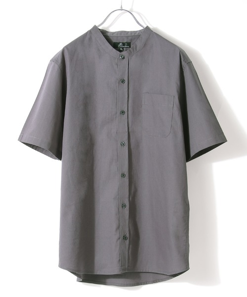 ZIP FIVE(ジップファイブ)の「【ZIP FIVE】ブロードバンドカラー半袖シャツ(シャツ/ブラウス・メンズ・ブラック/ベージュ/ホワイト×ネイビー/ブルー系その他/グレー系その他/ダークネイビー/ブルー系その他4/オリーブ/ベージュ系その他/ブラック×レッド/ホワイト系その他/ブルー系その他2/オフホワイト/ベージュ系その他2/ブルー系その他5/ブルー系その他3/チャコール/グレイッシュブルー/ベージュ系その他3/ダークグリーン/アイボリー/ブラウン/モカ/バーガンディー・XX-LARGE/LARGE/X-LARGE/X-SMALL/SMALL/MEDIUM)」の8枚目の写真