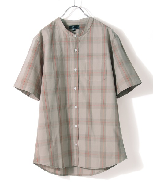 ZIP FIVE(ジップファイブ)の「【ZIP FIVE】ブロードバンドカラー半袖シャツ(シャツ/ブラウス・メンズ・ブラック/ベージュ/ホワイト×ネイビー/ブルー系その他/グレー系その他/ダークネイビー/ブルー系その他4/オリーブ/ベージュ系その他/ブラック×レッド/ホワイト系その他/ブルー系その他2/オフホワイト/ベージュ系その他2/ブルー系その他5/ブルー系その他3/チャコール/グレイッシュブルー/ベージュ系その他3/ダークグリーン/アイボリー/ブラウン/モカ/バーガンディー・XX-LARGE/LARGE/X-LARGE/X-SMALL/SMALL/MEDIUM)」の13枚目の写真