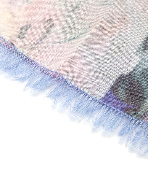 Paul Smith BLACK Paul by Paul Smith（ポールスミスブラック ポールバイポールスミス）の「オールオーバーアンダーウォーターフローラルスカーフ（バンダナ/スカーフ・レディース・ホワイト系7・F）」の5枚目の写真