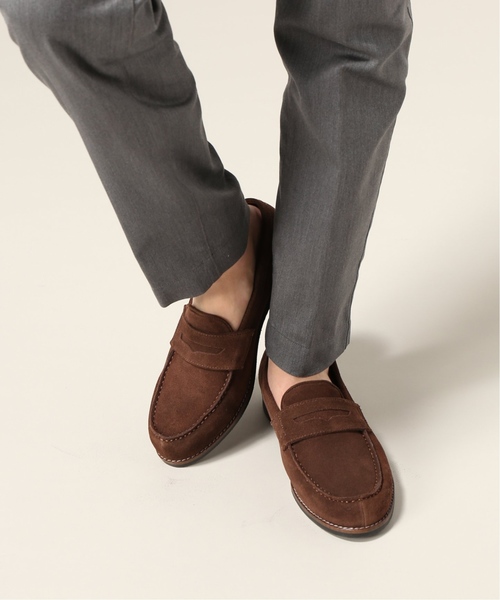 HERISSON（エリソン）の「HERISSON / エリソン SUEDE LOAFER（ローファー・メンズ・ブラック/ブラウン・25cm/26cm/27cm/28cm）」の9枚目の写真