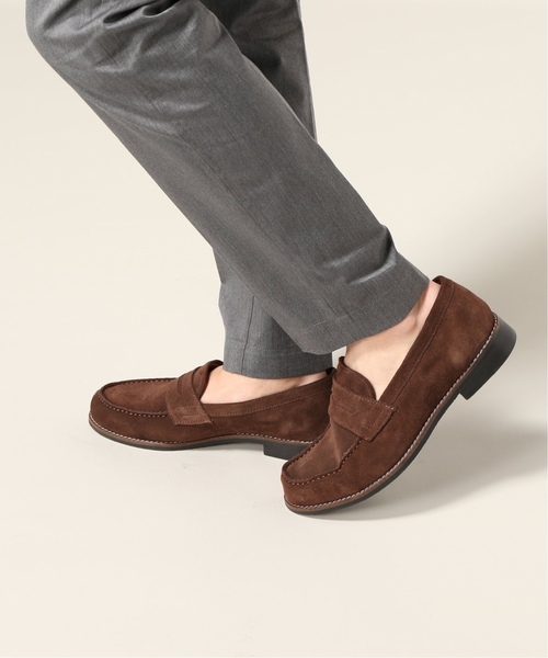 HERISSON（エリソン）の「HERISSON / エリソン SUEDE LOAFER（ローファー・メンズ・ブラック/ブラウン・25cm/26cm/27cm/28cm）」の7枚目の写真