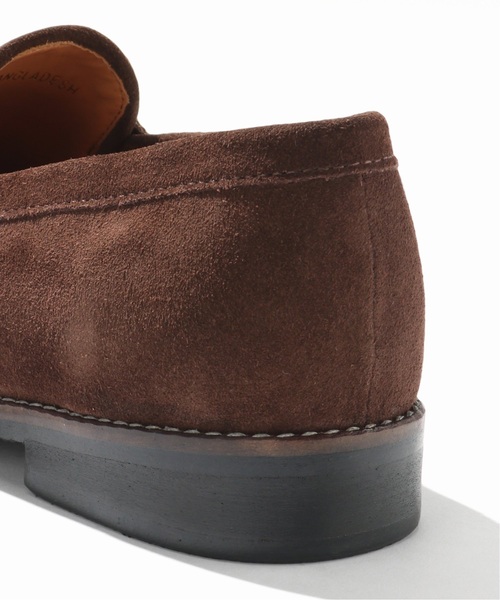 HERISSON（エリソン）の「HERISSON / エリソン SUEDE LOAFER（ローファー・メンズ・ブラック/ブラウン・25cm/26cm/27cm/28cm）」の4枚目の写真