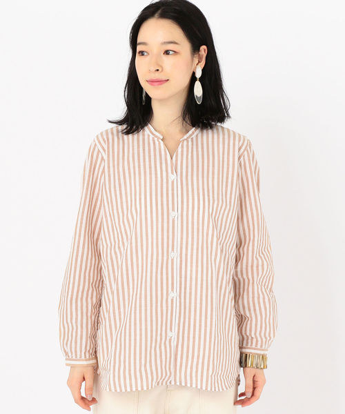 SHIPS Daysのトップス セール】SHIPS Days STANDARD: ストライプスキッパーシャツ