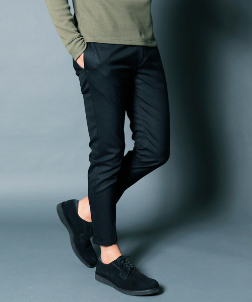 Magine(マージン)の「【Magine】WOOL TROPICAL STRETCH TAPERED CROPPED PANTS:ウール トロピカル ストレッチ テーパードクロップドパンツ(その他パンツ・メンズ・チャコールグレー/ブラック/ネイビー・44/46/48)」の1枚目の写真
