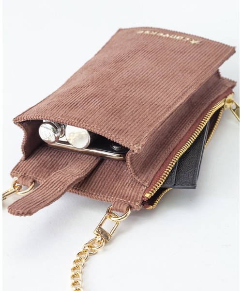 CONVERSE（コンバース）の「【CONVERSE】別注 Mobile Shoulder / モバイルショルダー（ショルダーバッグ・レディース・ブラウン/ベージュ/ライトベージュ/ブラック・フリー）」の14枚目の写真