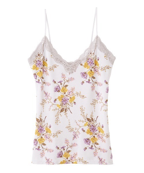 PEACH JOHN(ピーチジョン)の「【保湿加工の生地がフィット!抗菌防臭・消臭加工した汗取りパッド付き】It’sモイスティキャミ(インナーウェア/肌着・レディース・ブラック/オフホワイト/ピンク/グレー/ピンク系その他/チャコール/ブルー/スモークピンク/グレー系その他/ホワイト系その他2/ライトピンク/チャコールグレー/コーラルピンク/ホワイト×グレー/ブラック×ピンク/ダークグレー/ホワイト×ピンク/スミクロ/ヘザーチャコール/ライトグレー/ライトベージュ/チャコールグレー×ブラック/ダークネイビー・SMALL/MEDIUM/LARGE)」の5枚目の写真