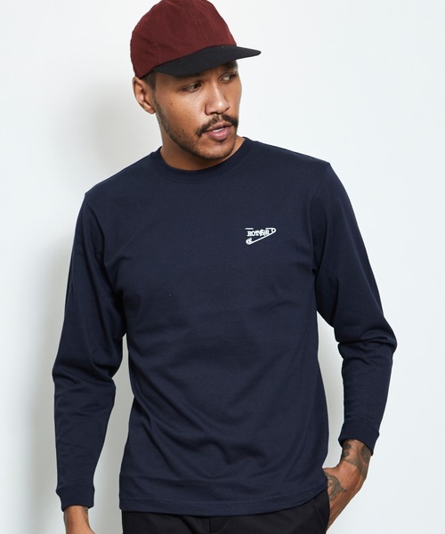 ROTAR(ローター)の「AnPin Rotar LS Tee ヘビーウエイト ワンポイント クルーネック Tシャツ(Tシャツ/カットソー・メンズ・ホワイト/ブラック/ネイビー・SMALL/MEDIUM/LARGE/X-LARGE)」の3枚目の写真