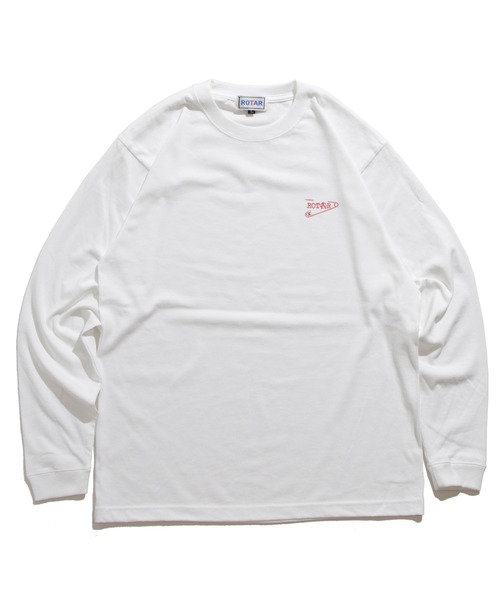 ROTAR(ローター)の「AnPin Rotar LS Tee ヘビーウエイト ワンポイント クルーネック Tシャツ(Tシャツ/カットソー・メンズ・ホワイト/ブラック/ネイビー・SMALL/MEDIUM/LARGE/X-LARGE)」の4枚目の写真