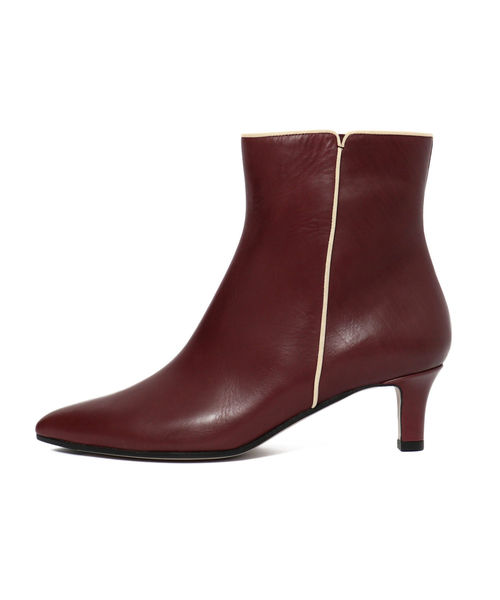 K.Spin（ケースピン）の「K.Spin:パイピングショートブーツ（ブーツ・レディース・ナチュラル/ワイン・35/36/37/38）」の4枚目の写真