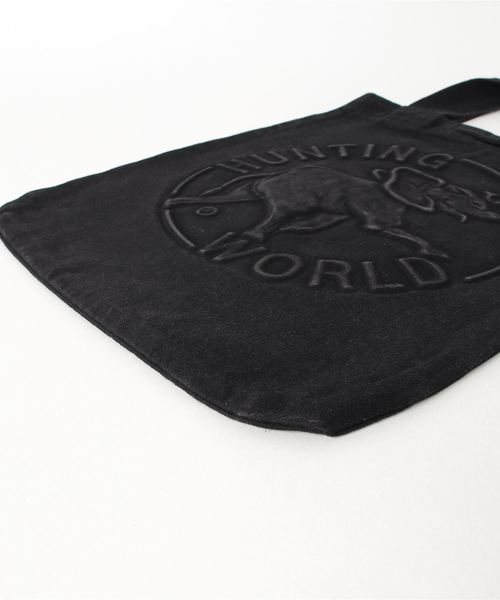 Hunting World（ハンティングワールド）の「HUNTING WORLD DENIM TOTE ハンティングワールド デニムトートバッグ（トートバッグ・レディース・ブラック・FREE）」の3枚目の写真