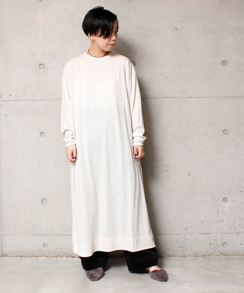 Ambidex アンビデックス のファッション ワンピース ワンピース 2 72スーパー100ウォッシャブル天竺ワンピース ワンピース