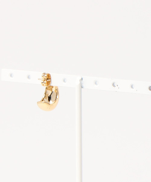 flower（フラワー）の「タイニーフープピアス（ピアス（片耳用）・レディース・シルバー/ゴールド・FREE）」の3枚目の写真