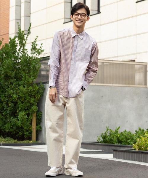 coen（コーエン）の「ワイドデニムパンツ（デニムパンツ・メンズ・ネイビー/オフホワイト・MEDIUM/SMALL/X-LARGE/LARGE）」の16枚目の写真